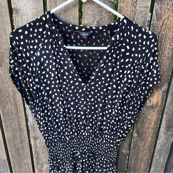 Rails Karla Black & Ivory Spots Mini Dress Sz S - Picture 4 of 11